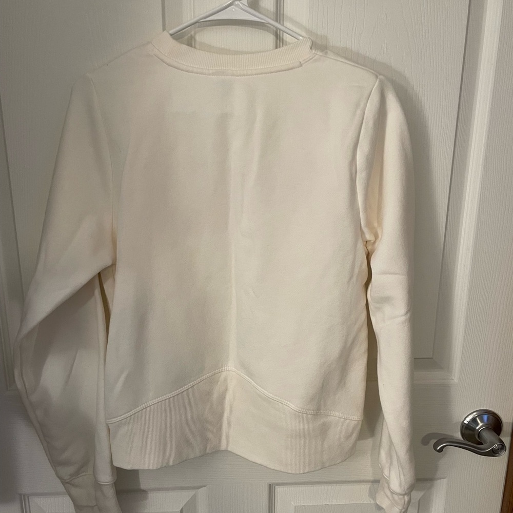 All in Motion Cream and Red Women's Crew Neck Sweater - Picture 5 of 7